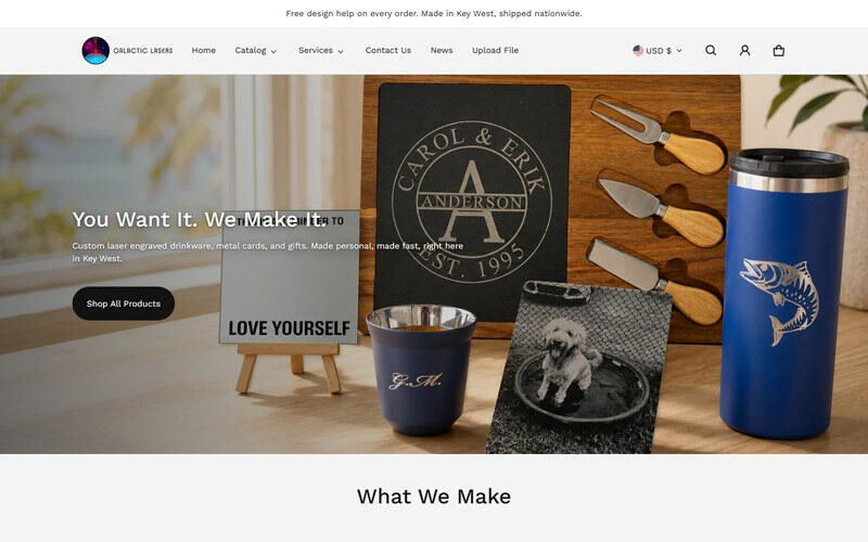 Galactic Lasers Landing Page Galactic Lasers Landing Page